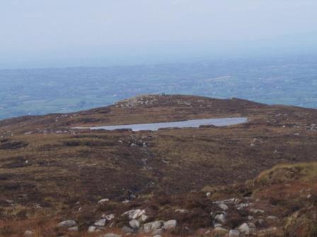 View of Summit ridge Slieve Gullion towards North cairn