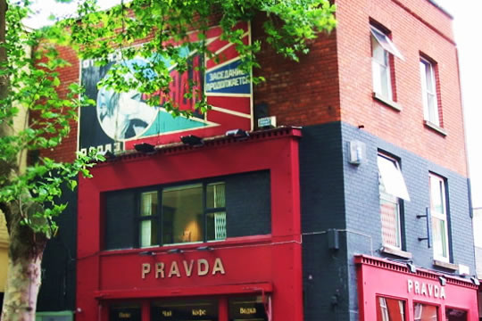 Rodchenko poster on PRAVDA, dublin