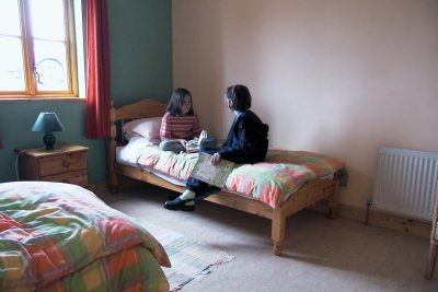 The large twin bedroom