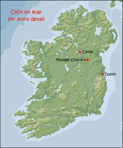 Location of Mullagh Couriers