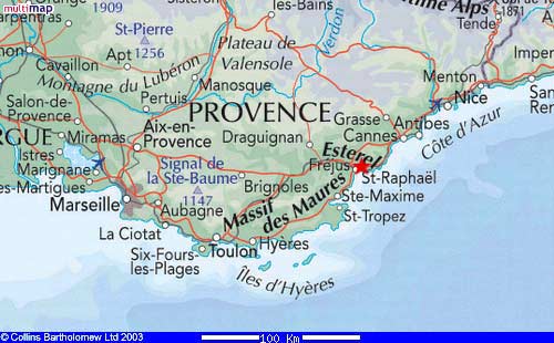 Map of the area