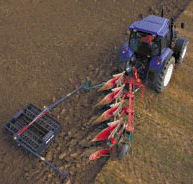 tractor and plough