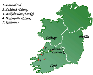 Ireland Map Sample 7 Day Tour