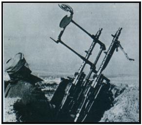 MG 34 used as AA gun
