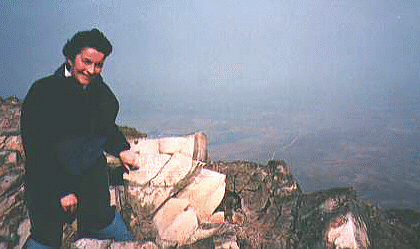 A friend at the top of Errigal