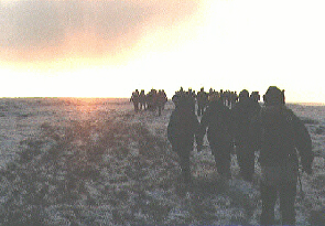 Hillwalking in Winter in Wicklow