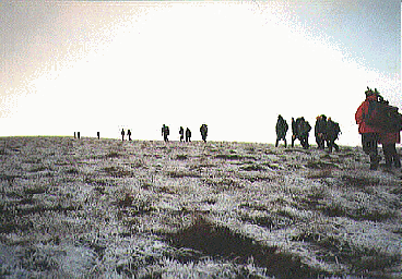 Hillwalking in Winter in Wicklow