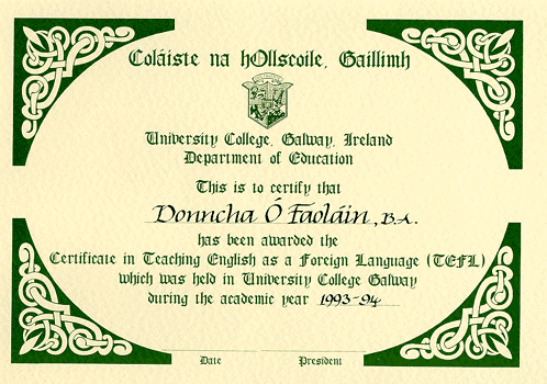 Calligraphy fill-in on certificate 1