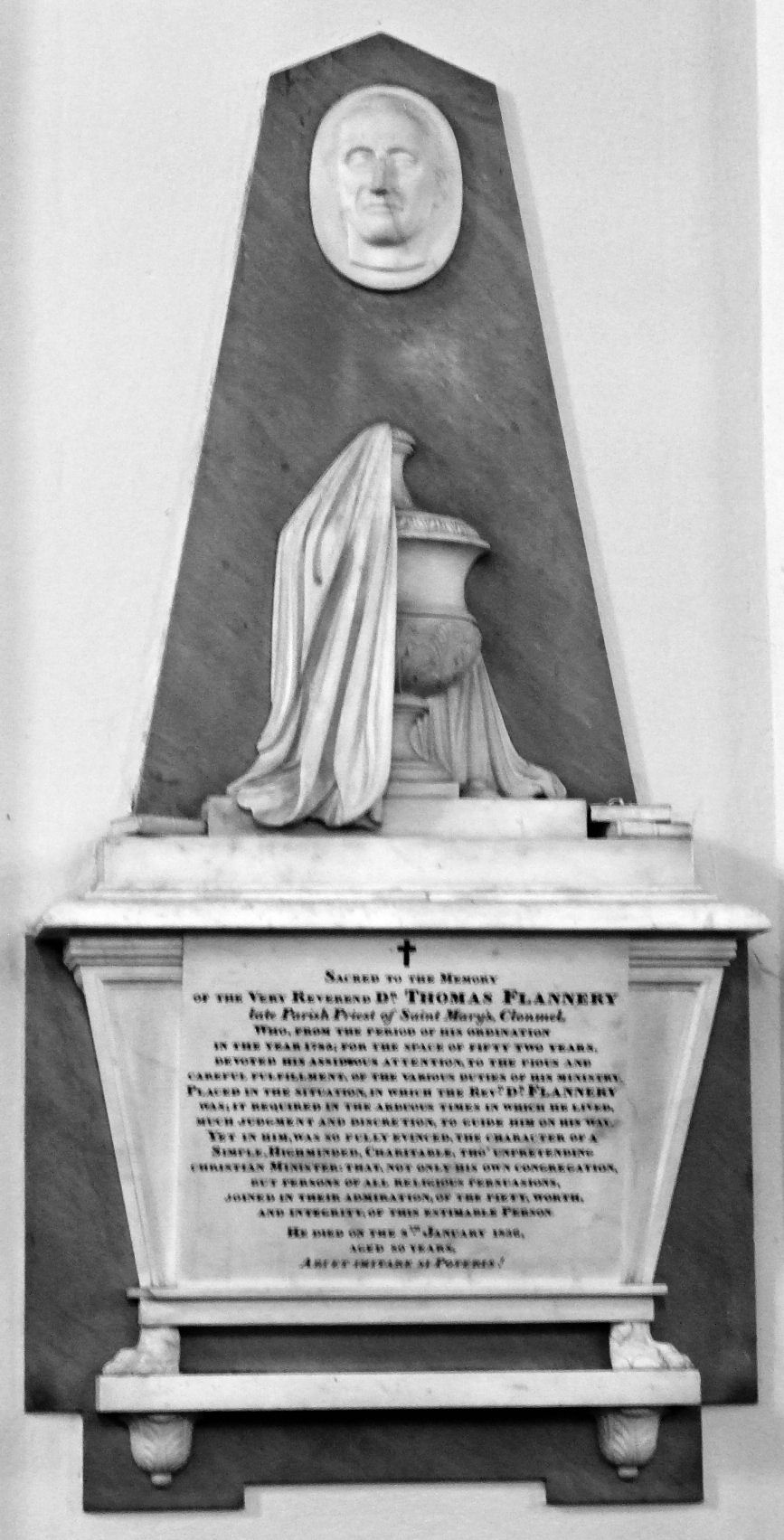 Memorial to Dr. Thomas Flannery in Saint Mary's Church