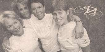 Team Flannery 1997: Rita Simpson, Valerie Gattis, Lynn Brooks and Sally Edwards