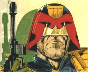Click Here for Dredd stuff, [This pic by John Higgins]