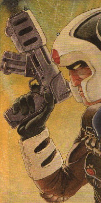 [IMAGE of Johnny Alpha] by Kevin Walker from 2000AD winter special #1
