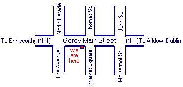 Road Map of Gorey