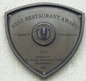 The Best Restaurant award 