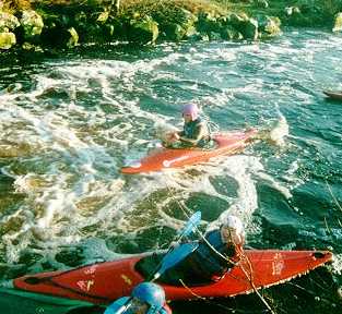 Martina NiChulain on the Boiluisce River, Spiddal.