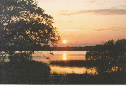 Sunset on Lough Derravaragh