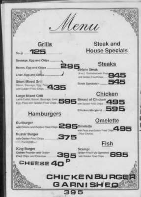 The Gigs Place - 1st page old menu