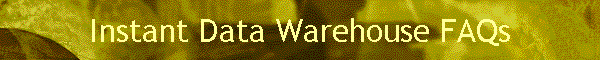 Instant Data Warehouse FAQs