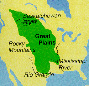Location of the Plains