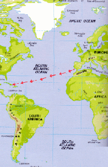 Columbus' Voyage in 1492