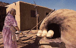 Baking bread on a reservation