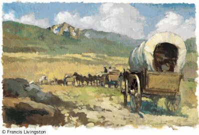 Covered Wagons of the White Settlers