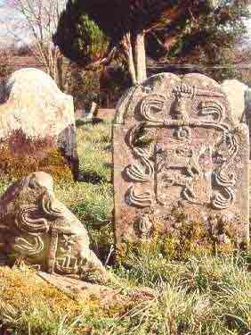 Symbols of the McKenna's carved into the stones.