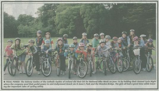 Raheny Guides Annual Cycle Night