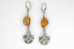 lotus earrings silver