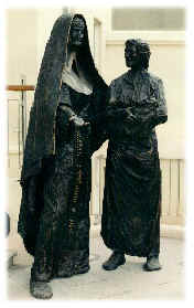 Catherine's Statue outside Mercy International