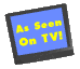 3d animated television as seen on tv sign