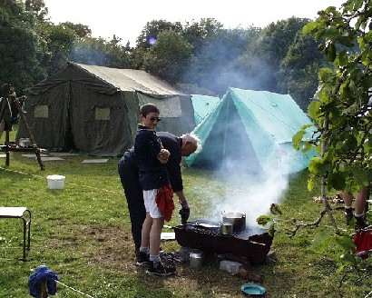 Scouts on a recent camping expedition