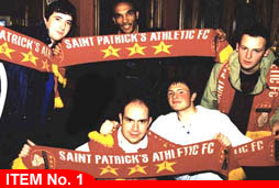 Saint Patrick's Athletic FC legend Curtis Fleming with our new scarf