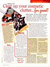 cosmetic clutter