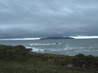 Lambay Island. View from Portrane.