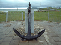 An anchor recovered from The John Tayleur is located in Portrane