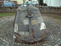 An anchor recovered from the ship was presented to the people of Rush by Drogheda Sub-Aqua Club.