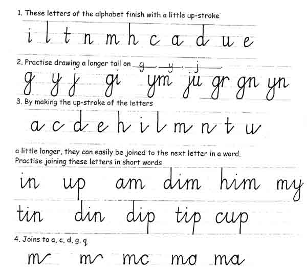 joined up handwriting activities for toddlers