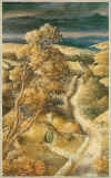 A picture of the Shire painted by Alan Lee