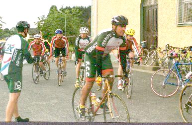 The Fermoy CC start the final leg from Rathdrum back to Tallaght.