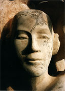 Face-Wood Sculpture 