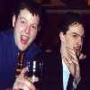 Alan cowers in fear as Mark suddenly appears in the photo.