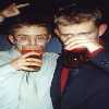 The shock! Chris and Pat caught drinking!