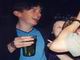 Why is Colms pint green? And does Aoife have a book on her head?