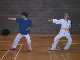 Dan O`Neill and Hillary Buttle practise Dan-gun.