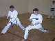 John and Colm prectise their pressing blocks