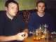 Mark H and Colm in the Sports Bar after the trip ...