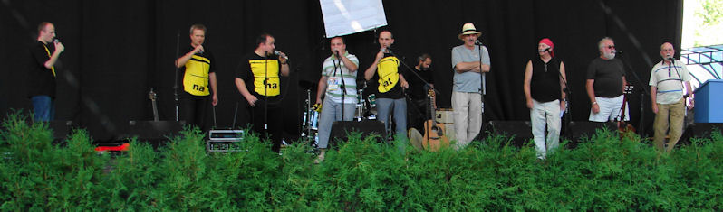 Banana Boat and Press Gang in concert at the Szczecin Tall Ships Festival, Poland 2007