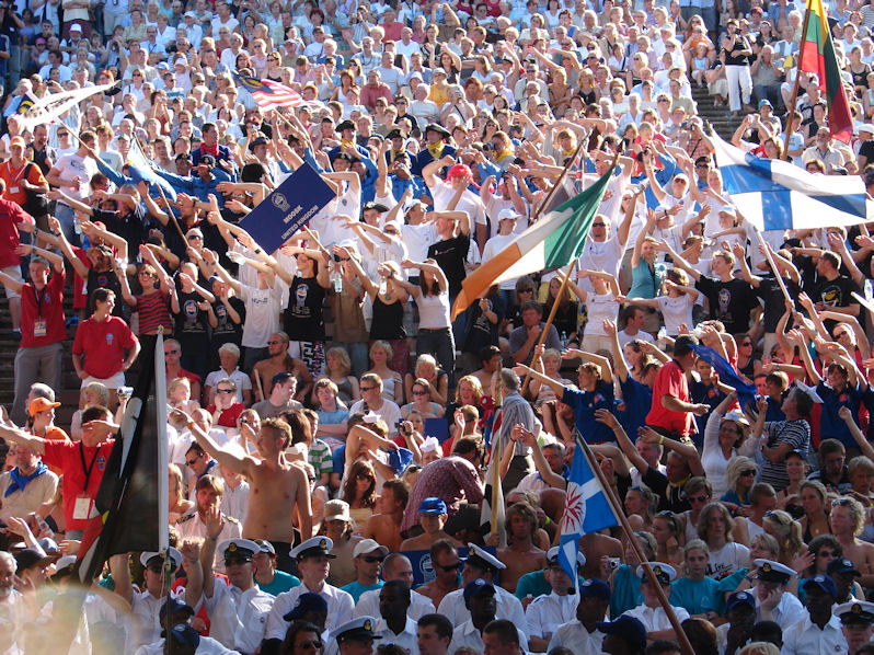 Audience during a concert at the Szczecin Tall Ships Festival, Poland 2007