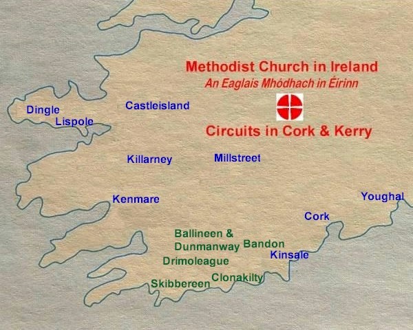 Map Cork & Kerry